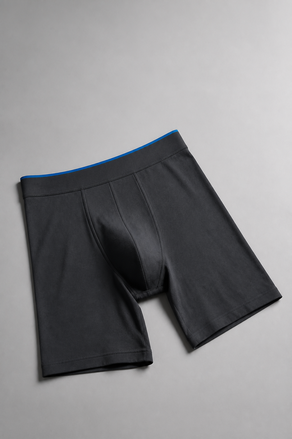 Charcoal seamless boxer brief product detail with space for specifications