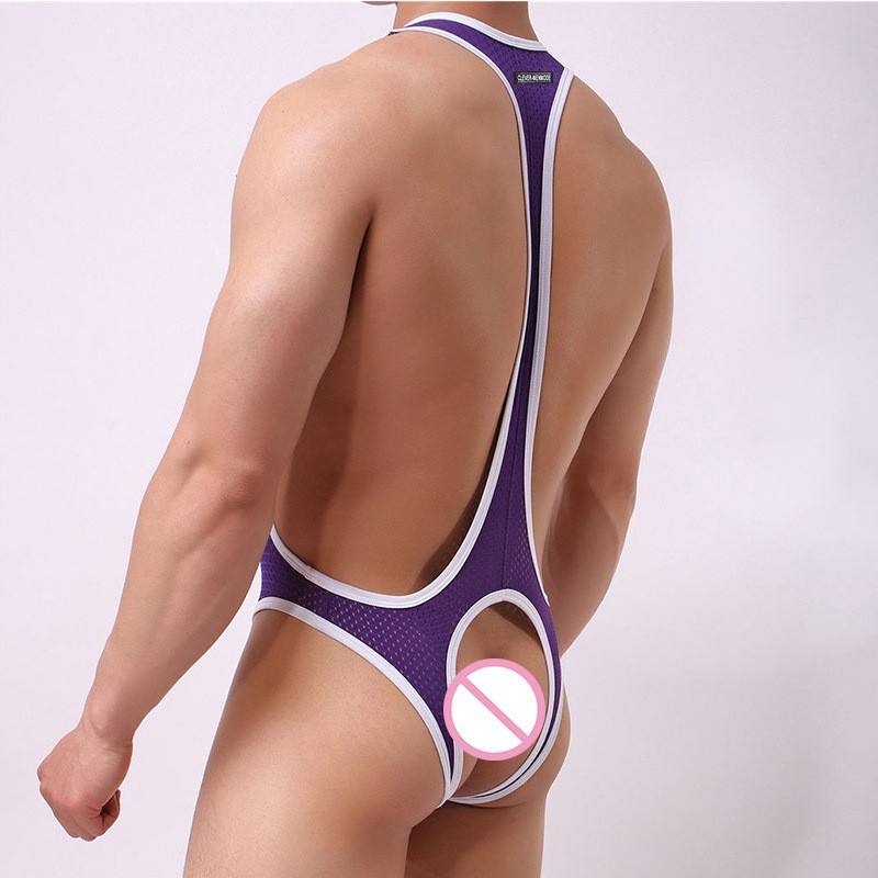 Men's Mesh Open-Back Suspender Singlet - Image 2