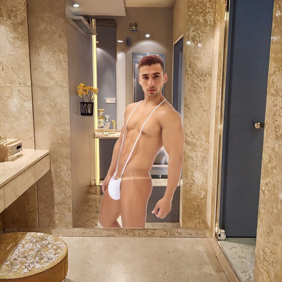 Men's Minimal One-Piece Thong Bodysuit - Image 2