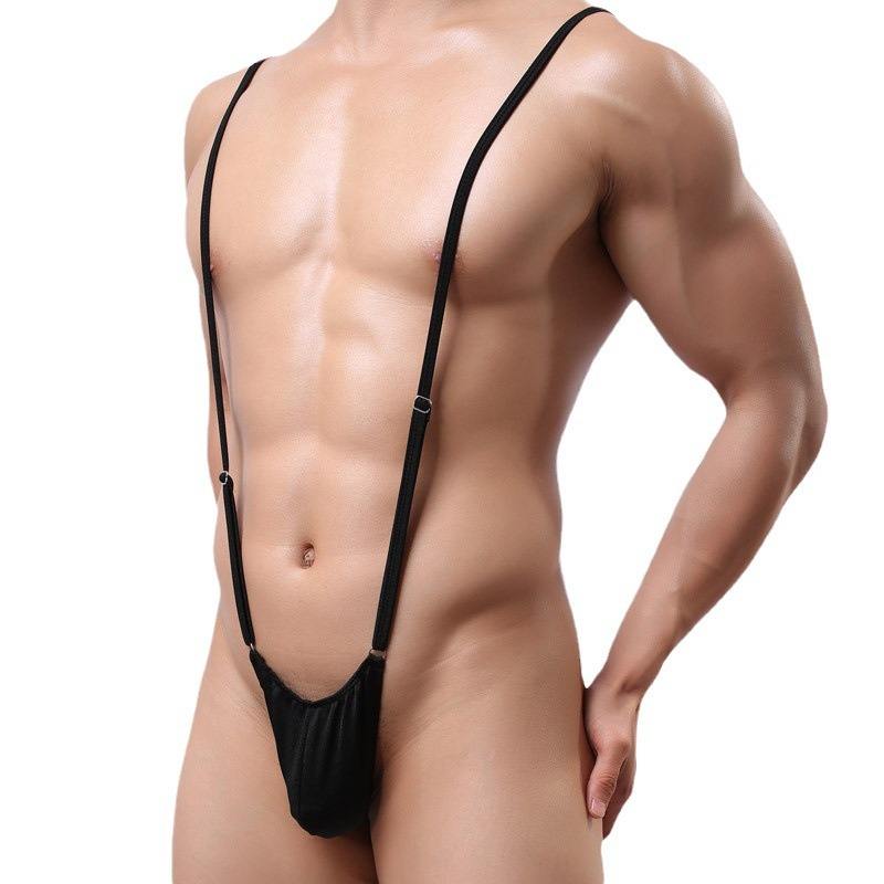 Men's Minimal One-Piece Thong Bodysuit - Image 4